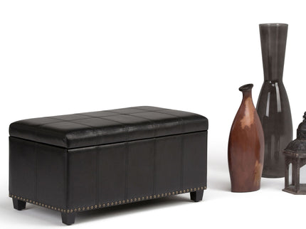 Amelia - Transitional Storage Ottoman Bench
