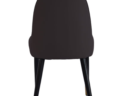 Modern Sponge-Filled Dining Chair, Solid Wood Metal Legs, Suitable For Restaurants, Living Rooms And Rooms (Set of 2)