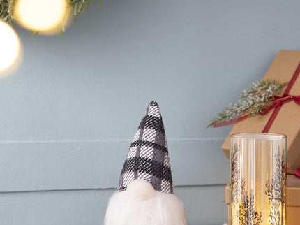 3 Pieces Sitting Gnome, Christmas Table Home Ornaments For Holiday Party Gifts - White / Gray