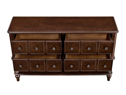 Console Table, Entryway Sofa Table With 4 Storage Drawers And Open Shelf - Espresso