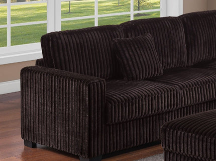 Modern Sectional Set With Cocktail Ottoman