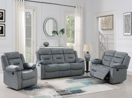 Modern Loveseat With Pillow Arms, Plush Backrest, Horizontal Tufting, USB Port