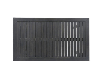 Outdoor Minimalist Acacia Wood Rectangle Bar Table