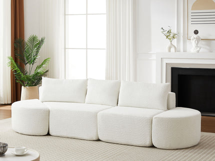 V - Shaped Modular Sofa Set With 3 Pillow