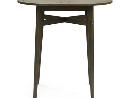Outdoor Acacia Wood Bar Table With Slat Top