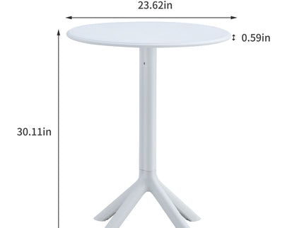 3 Piece Plastic Arm Chair Bistro Grs Premium Ocean Plastic