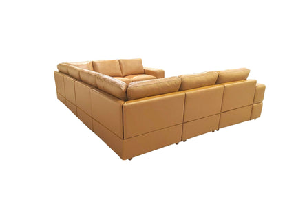 Modern Sectional Sofa With Large Square Arms