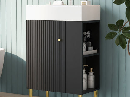 Bathroom Vanity, Combo Cabinet, Bathroom Storage Cabinet, Single Ceramic Sink