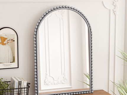 Vintage Iron Art Arch Mirror, Wall Hanging Or Table Display