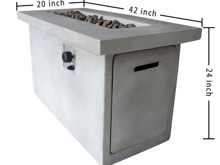 Propane / Gas Outdoor Fire Pit Table Durable Construction