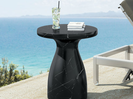 Outdoor / Indoor Travertine Side Table Lightweight