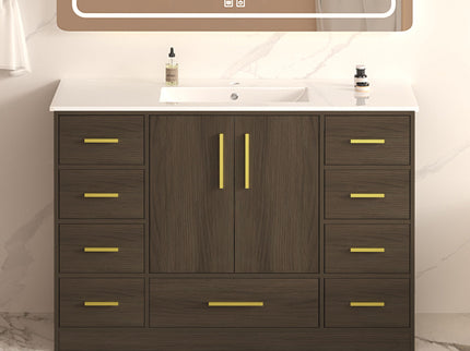 Bathroom Vanity With Abundant Storage 2 Soft Close Doors And 9 Drawers