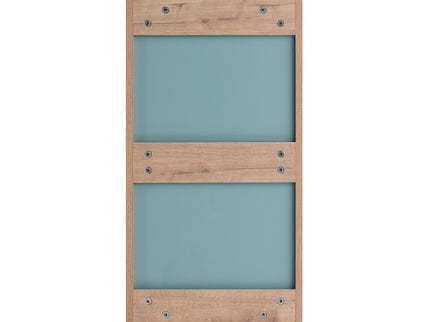 14" Bathroom Mirror Cabinet With Adjustable Shelves, Wall Mounted Medicine Storage Cabinet Frame With Soft Closing Hinges - Imitative Oak