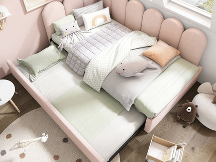 Upholstered Daybed With Metal Slatted Base