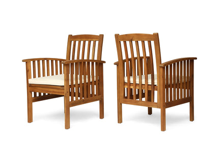 Casa - Acacia Dining Chair Set With Cushions,