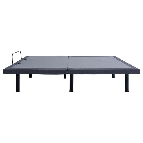 California King Adjustable Bed Base With Ergonomic Support And Wireless Remote Control - Black