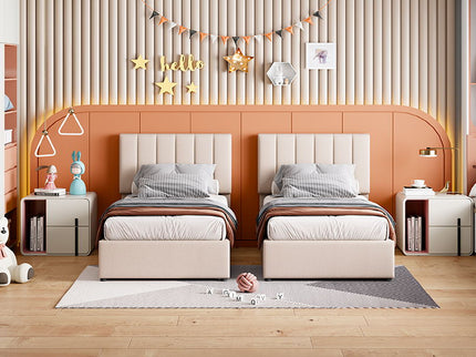 Upholstered Platform Bed With A Hydraulic Storage System