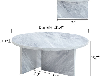 Versatile Round Coffee Table For Various Interior Styles