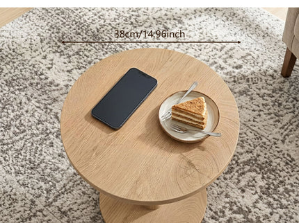 C - Shaped End Table With Sturdy Base