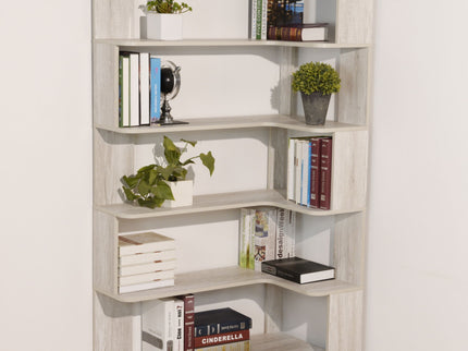 L-Shaped Corner Bookshelf