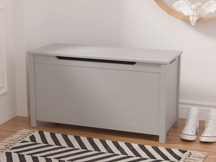 Toy Box Storage With Safety Hinged Lid