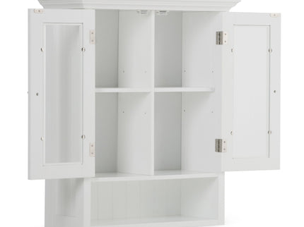 Acadian - Double Door Wall Cabinet - Pure White