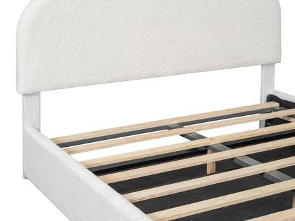 Upholstered Platform Bed With Hydraulic Storage System