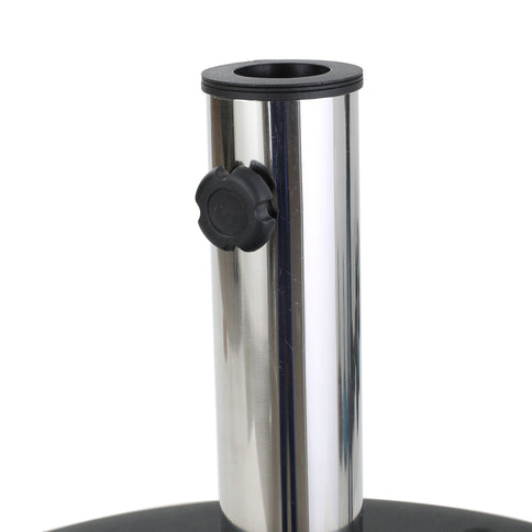 Wheelie - Round Umbrella Base With Stainless Steel Holder