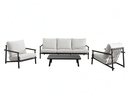 Aurelia - 4 Pieces Set - Carbon Gray / Cream Beige