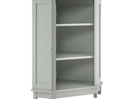Bathroom Cabinet Triangle Corner Storage Cabinet With Adjustable Shelf Modern Style