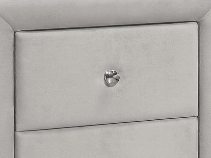 Nightstand, Storage Drawer Versatile Use, Upholstered, Transitional