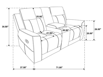 Slater - Reclining Loveseat With Manual Levers