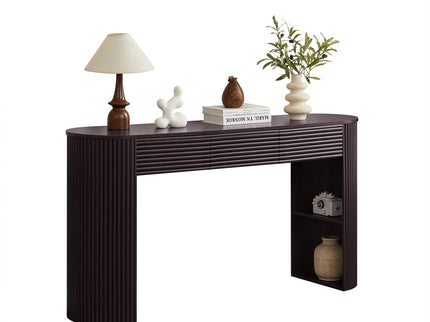 Retro Console Table With Storage, 3 Drawers