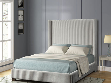 Upholstered Bed, Space-Saving Design