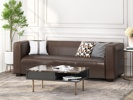 Contemporary 3 Seater Sofa With Tuxedo Design