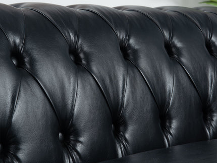 Traditional Square Arm Removable Cushion 3 Seater Sofa