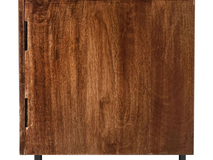 Harper - TV Stand Media Console With Curved Doors - Brown