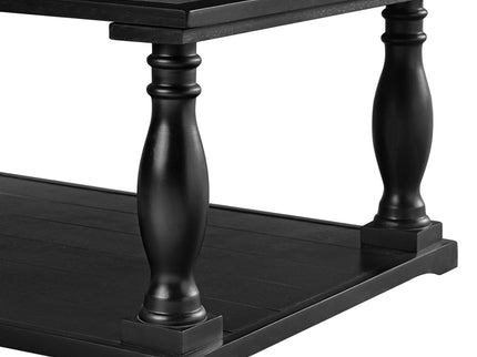 Farmhouse Rectangular Coffee Table With 2 Tiers