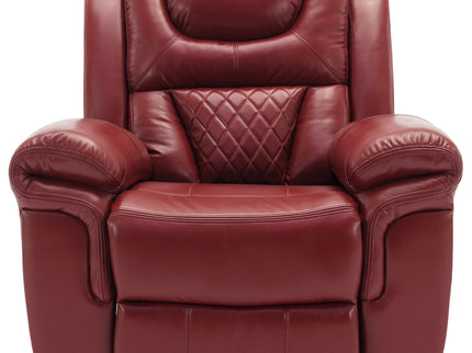 3 Pieces Recliner Sofa Sets Home Theater Seating Manual Recliner Chair With Center Console And LED Light Strip For Living Room