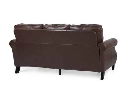 Contemporary 3 Seater Sofa With Nailhead Trim