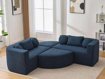 Boneless - Couch Modular Sectional Sofa With Deep Seating And Curved Design