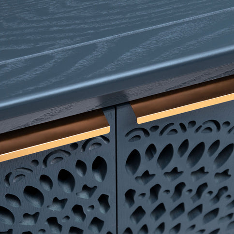 Hollow - Carved 2 Doors Accent Cabinet