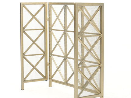 Margaret - 3 Panel Fireplace Screen Iron