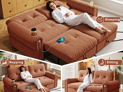 Cloud Like Convertible Sofa Bed With For Living Room