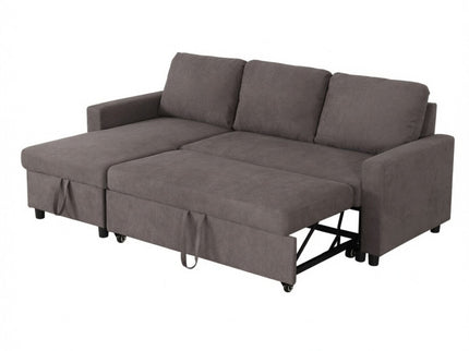 L - Shaped Convertible Sofa Bed With Storage Chaise