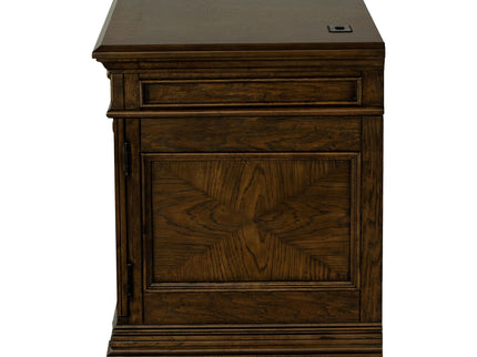 Stigham - 5 Drawer Credenza Office Desk - Oak