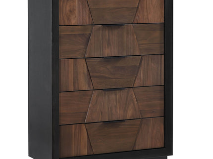 Houston - 5 Drawer Chest - Walnut