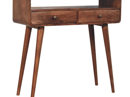 Solid Wood Curved Console Table