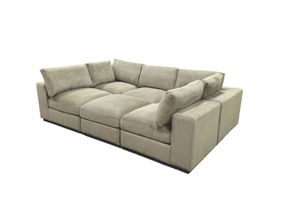 Reversible Modular Sectional Sofa With Custom Configuration
