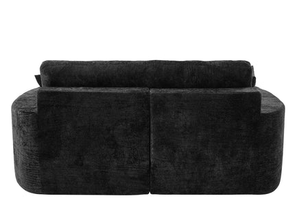 Boneless Design Upholstered Sofa Bed With Cup Holders